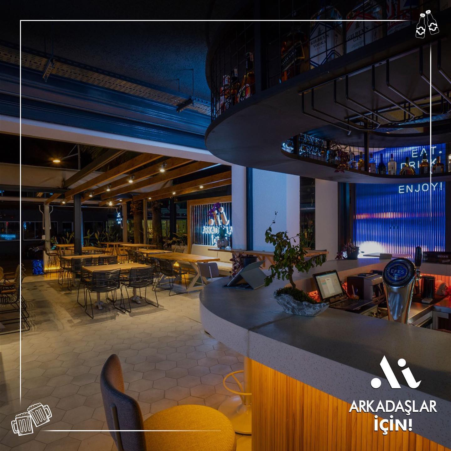 Arkadaşlar İçin Bar Bodrum